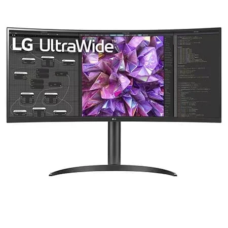 LG 34" Curved UltraWide™ WQHD (3440 x 1440) Monitor IPS Display Panel 3800R Curvature 100 HZ Refresh Rate (W-34WQ75C)