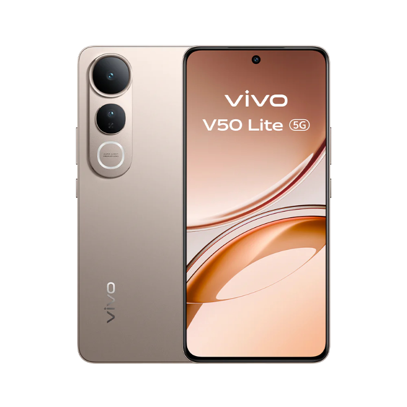 Vivo V50 Lite 5G 256GB ROM 12GB RAM 6.77" AMOLED Display Android 15 Funtouch 15 Mediatek Dimensity 7360 Turbo (4 nm) 50 MP + 8MP Main Camera 32MP Front Camera Dual SIM 6500mAh Si/C Li-Ion Battery view 3