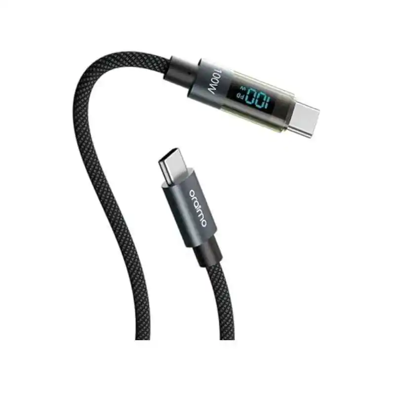 Oraimo Digline OCD-175CC 100W 1.2m Type C to Type C Cable with Real Time Display
