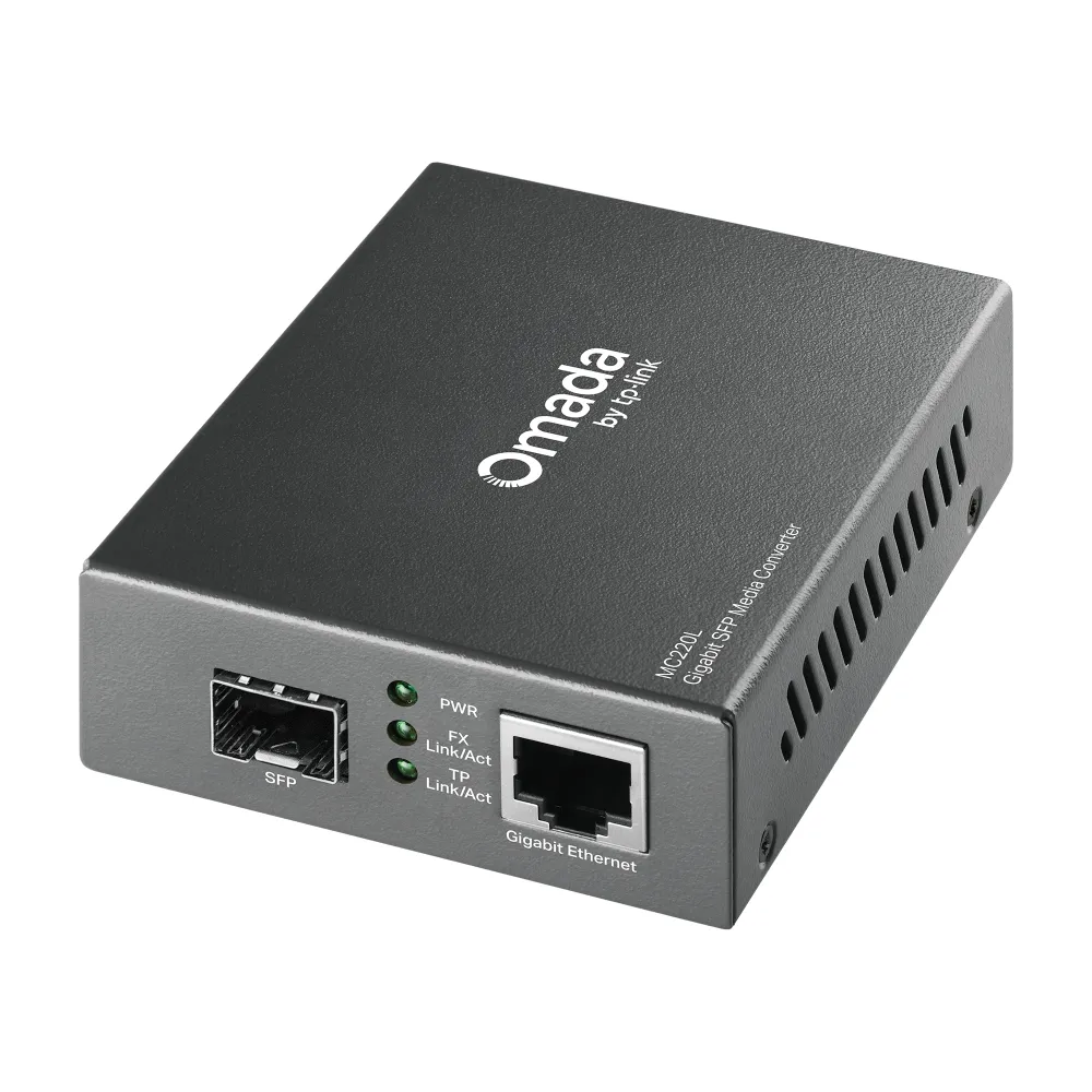 TP-Link MC220L 10/100/1000 Mbps RJ45 to 1000 Mbps SFP Media Converter