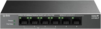 Tp-link 6-Port 10/100Mbps Desktop Switch with 4-Port PoE+ LS106P