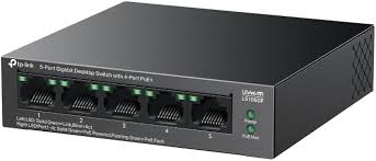 TP Link LS105GP 5-Port Gigabit Desktop Switch with 4-Port PoE