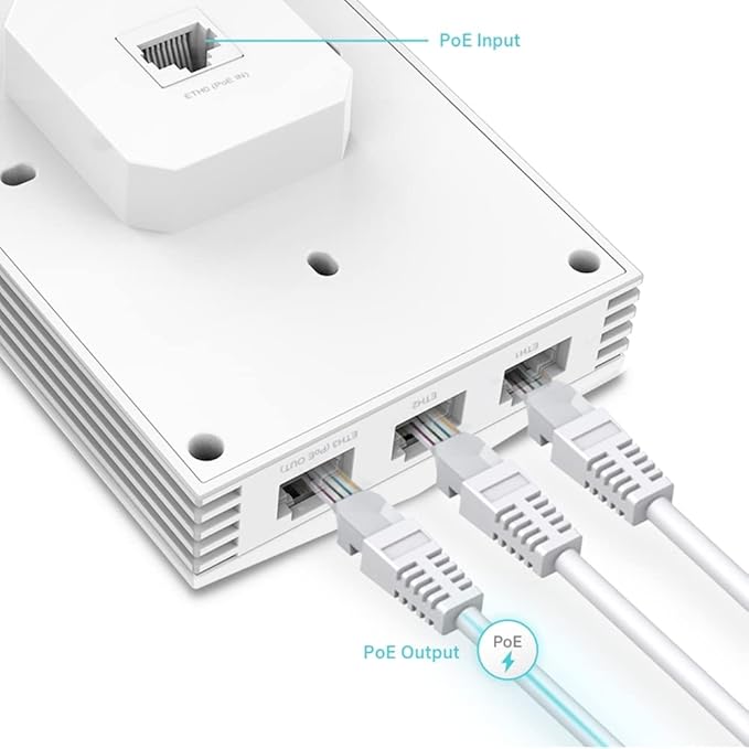 TP-Link Omada AX3000 Wall Plate WiFi 6 Access Point EAP655-Wall view 3