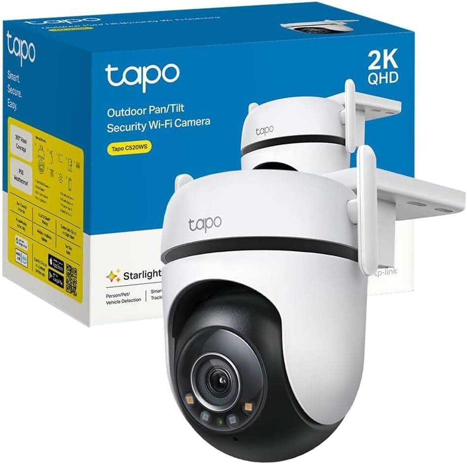 TP-Link Tapo C520WS Outdoor Pan/Tilt Security Wi-Fi Camera 2K QHD Live View Color Night Vision & Two-Way Audio view 3