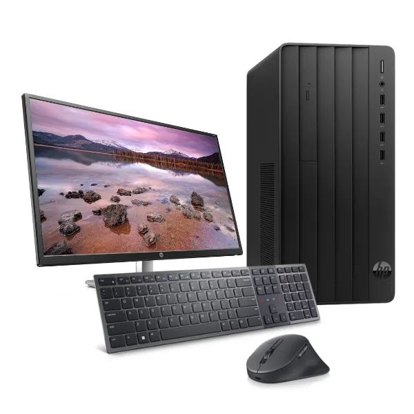 HP Pro Tower 290 G9 Desktop PC Bundle 12th Gen Intel Core i7 16GB DDR4 3200 DIMM 512GB PCIe NVMe M.2 SSD FreeDOS Plus HP 125 Wired Keyboard & Mouse and HP 27" FHD Monitor 1 Year Warranty