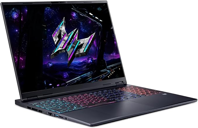 Acer Predator Helios Neo 16S AI Gaming Laptop Intel Core Ultra 9-275HX 16GB DDR5 RAM 1TB SSD 16" OLED WQXGA 240Hz Display 8GB GDDR7 GeForce RTX 5060 GPU Windows 11 Home Full-Size RGB Keyboard 1 Year Manufacturer view 3