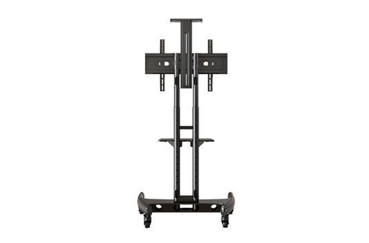 NB North Bayou AVA1500-60-1P Standing Mobile TV Cart Heavy Duty Rolling TV Stand with Wheels for 32 to 75 Inch LCD LED OLED Plasma Flat Panel Screens 32"–75"