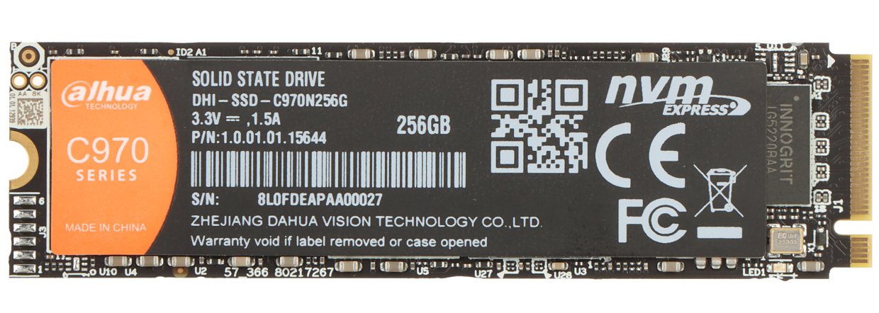 Dahua 256GB NVMe M.2 PCIe Gen 4x4 2280 SSD DHI-SSD-C970N256G