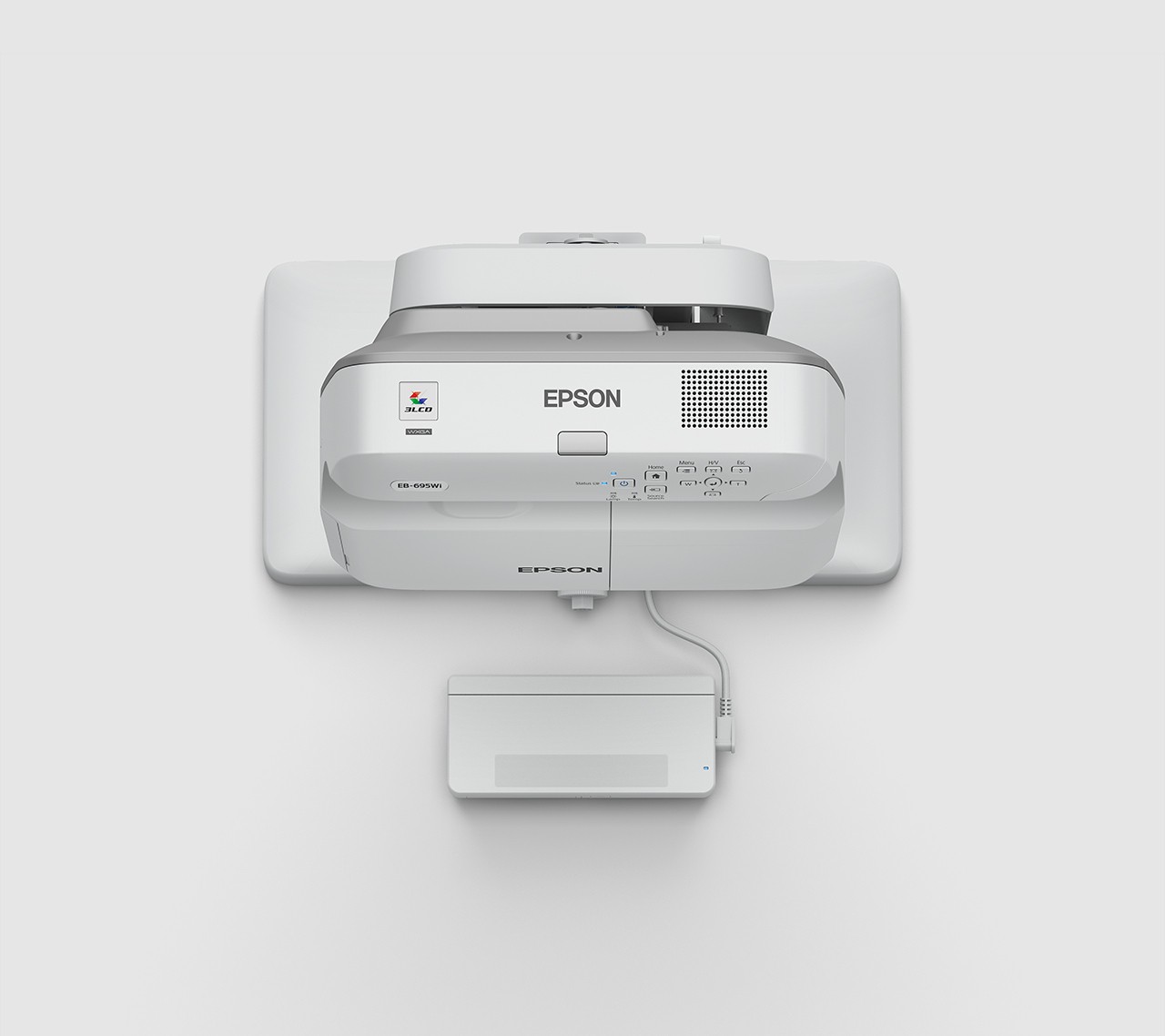 Epson EB695Wi 3LCD WXGA Native Resolution Interactive Ultra Short Throw Projector view 3