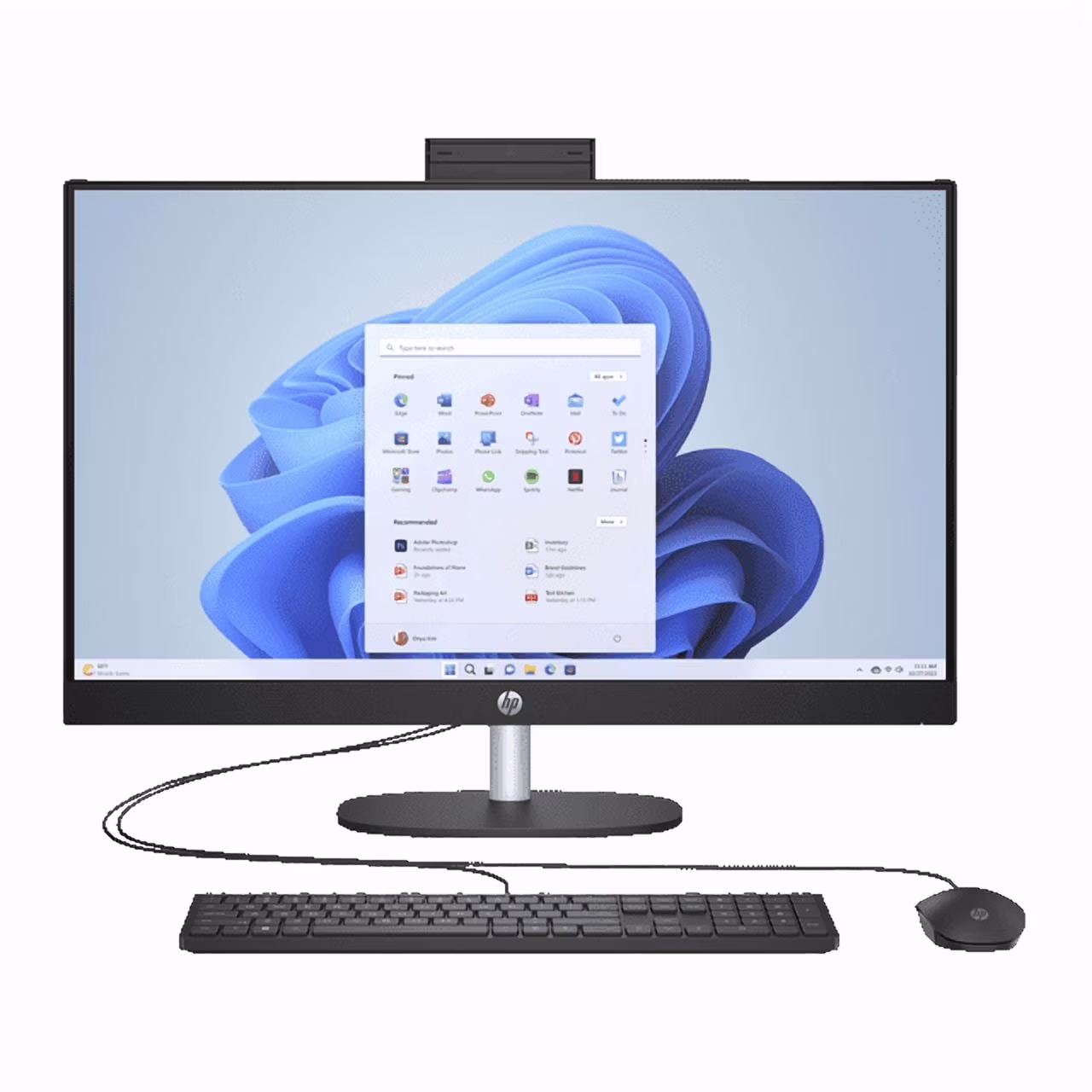 HP 27-CR1010NH All-In-One Intel Core Ultra 7 155U 16GB RAM 512GB SSD 27" FHD Anti-glare Display Integrated Intel Iris Xᵉ Graphics HP True Vision 720p HD Tilt Privacy Camera Windows 11 Home 1 Year Warranty(B67H4EA)