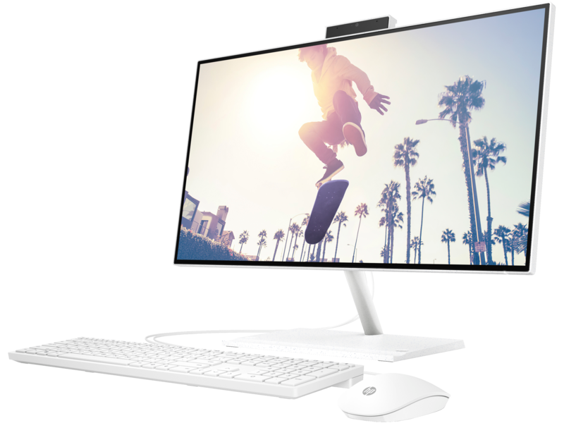 HP All-in-One 24-cb1023nh All-in-One PC Intel Core i5-1235U 8GB RAM 512GB SSD 23.8" FHD Touchscreen Integrated Intel Iris Xe Graphics HP 225 White Wired Keyboard and Mouse Combo 1 Year Warranty view 3