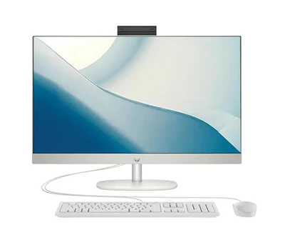 HP All-in-One 24-CB1490NH Intel Core i5-1235U 8GB RAM 512GB SSD 23.8" FHD Touchscreen Display HP True Vision 720p HD Tilt Privacy Camera HP 125 Wired Keyboard and Mouse Combo FreeDOS 1 Year Warranty