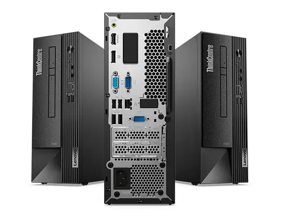 Lenovo ThinkCentre neo 50s Gen 5 SFF Desktop 14th Gen Intel Core i5 i5-14400 8GB RAM 512GB SSD Intel UHD Graphics Windows 11 Pro Small Form Factor view 3