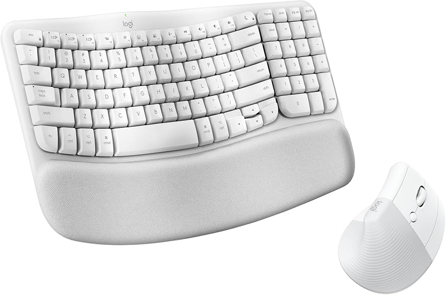Logitech Wave Keys and Lift Combo Wireless and Bluetooth Keyboard and Mouse Combo view 3