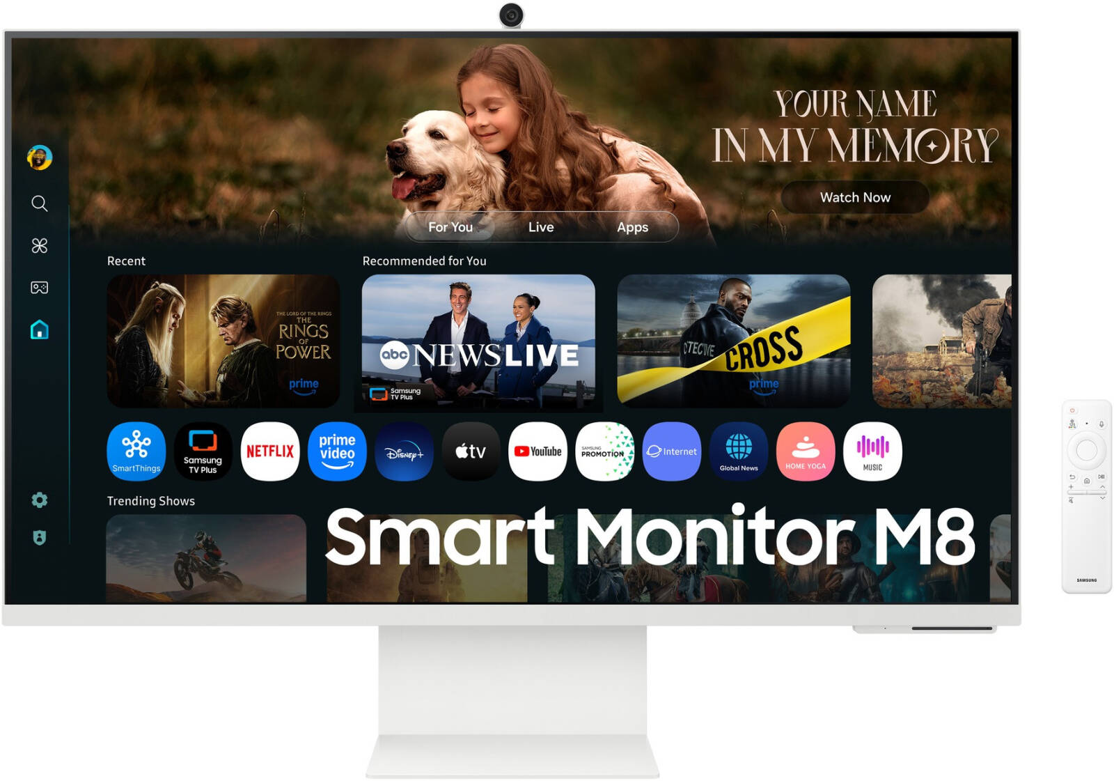 Samsung M80F Vision AI 32" 4K(UHD) Smart M8 Monitor LS32FM801UMXUE