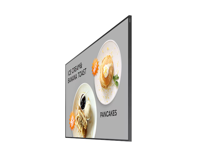 Samsung 24" Crystal UHD Signage QBC Quantum Processor Lite 4K Ultra-Slim Signage Display Commercial Display LH32QBCEBGCXUE