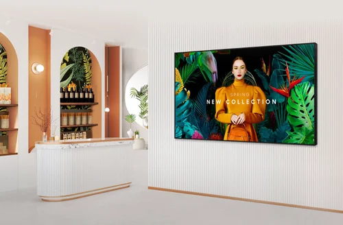 Samsung 55" Crystal UHD Signage QMC Even Bezel Tizen OS Ultra-Slim Signage Display Commercial Display LH55QMCEBGCXUE