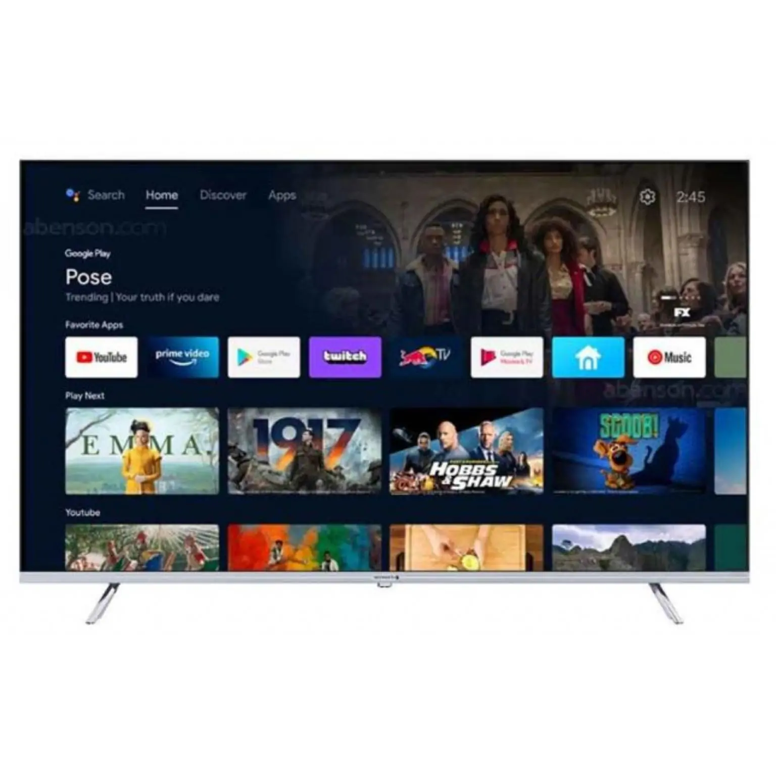 Vitron 32 Inch FHD Frameless Smart Android TV with Bluetooth Netflix & Youtube HTC3200S